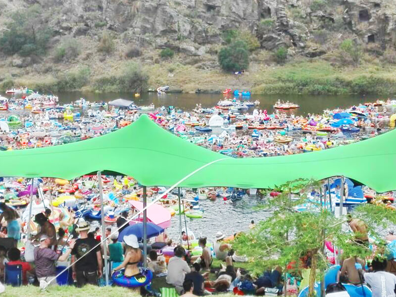 Touareg Stretch Tent lime green bedouin tent